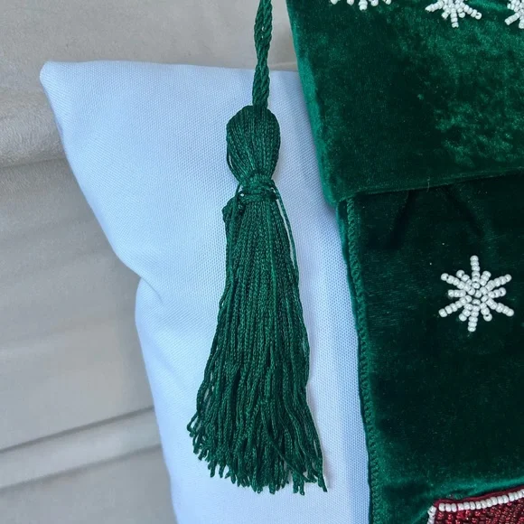 Velvet Letter to Santa Christmas Stocking - Picture 4 of 10